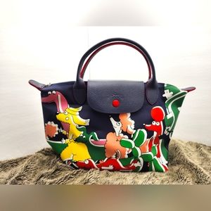 Longchamp X Clo'e Floirat Mini Nylon Handbag Dog